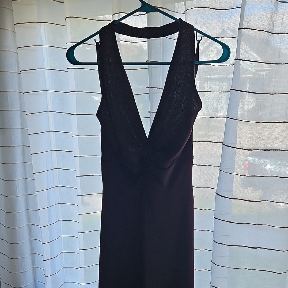 Burgungy Halter Dress